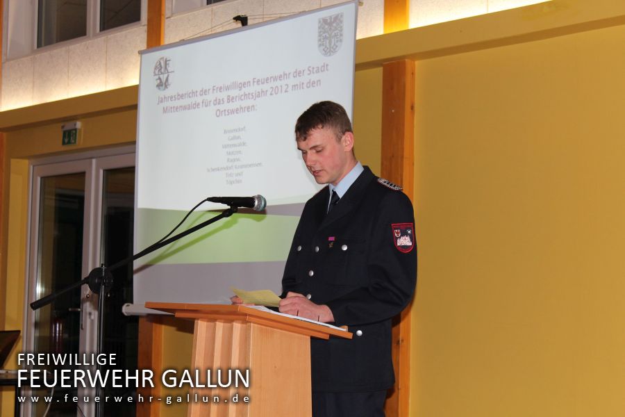 Erste gemeinsame Jahreshaupt&shy;versammlung der FF Stadt Mittenwalde